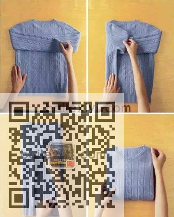 九种衣服折叠的方法让你剩下空间(图1) (图1)